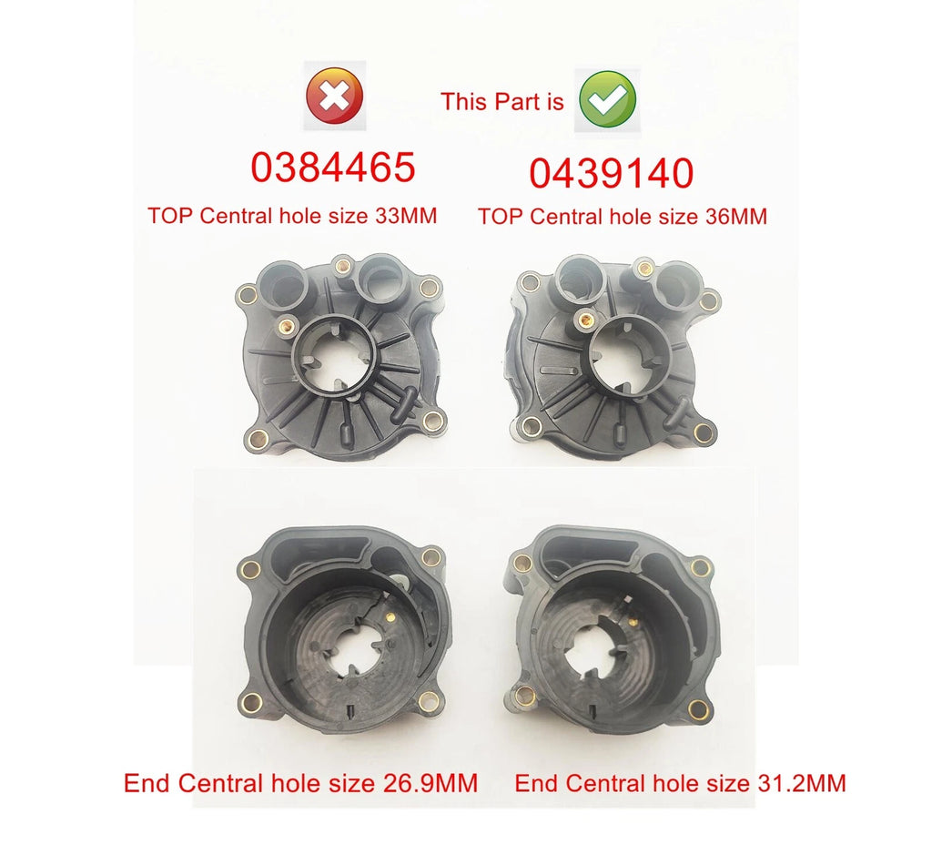 Water Pump Impeller Kit for Johnson Evinrude (36MM, 439140, 77780)