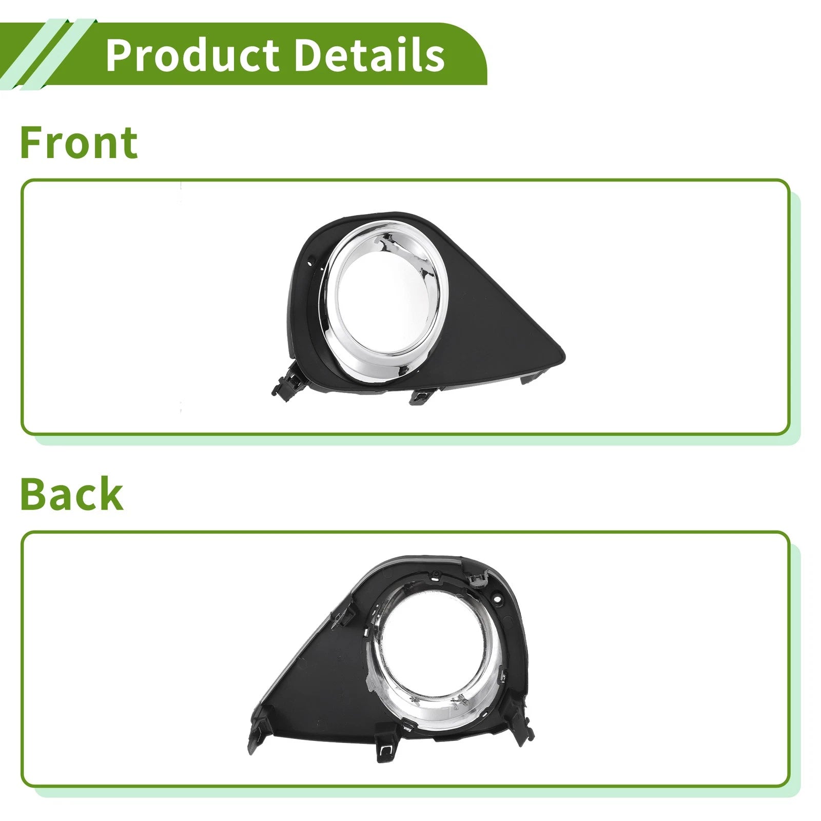 1 Pc Fog Light Grill for Toyota Yaris (2015–2017) No. 520400D050
