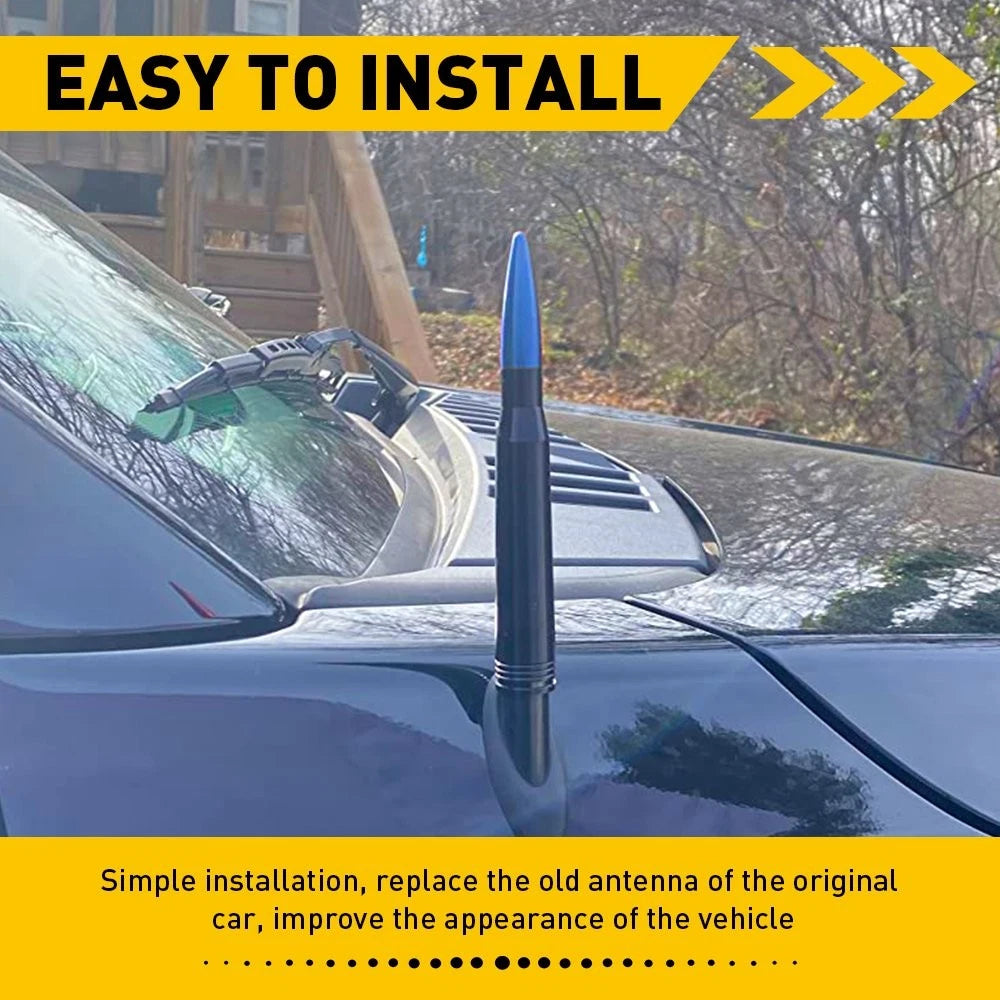 50 Cal Bullet Heavy Antenna for Ford F150 (2015–2023)