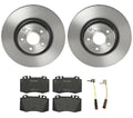 Brembo Front Brake Kit with Low-Met Pads & Disc Rotors for Mercedes CLS500 (2006)