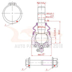 Set of 6 Ball Joints and Tie Rods for Ford Mustang (2005–2009)