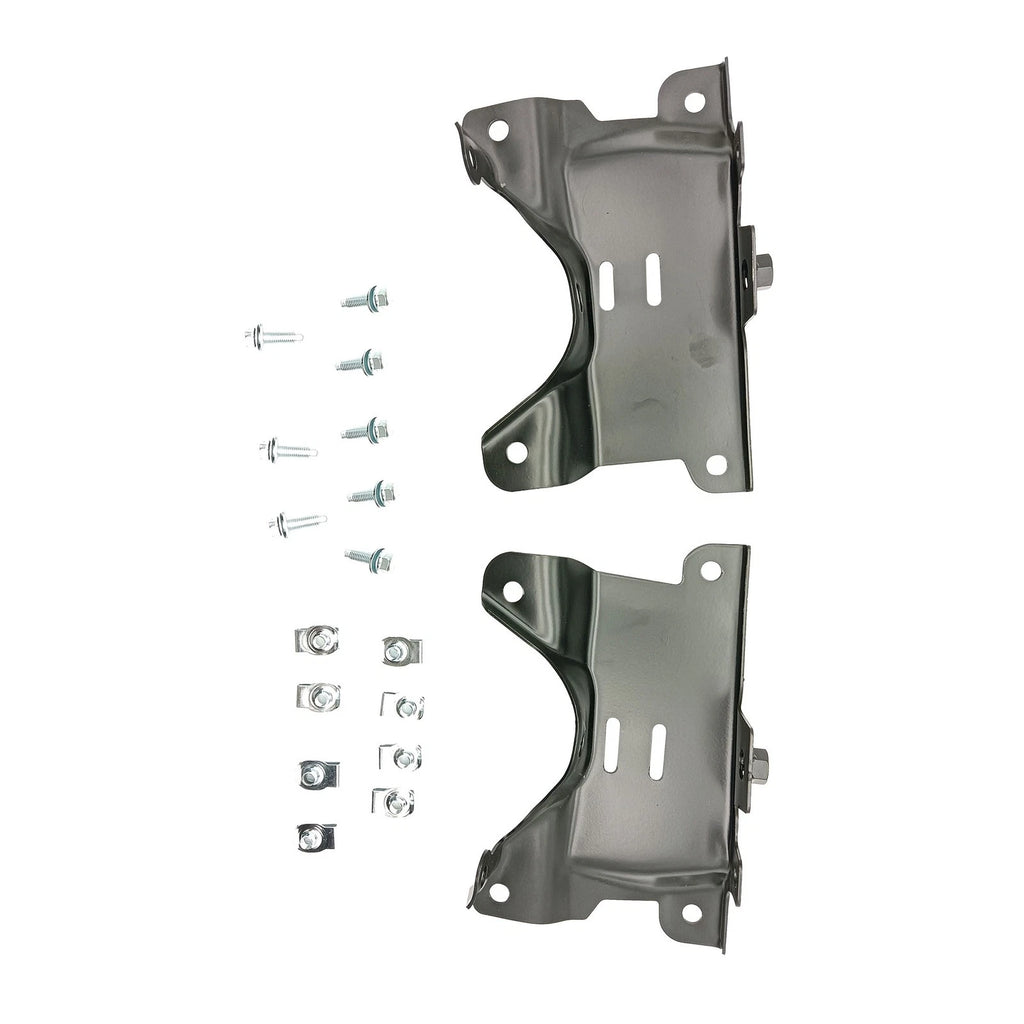 Set of 2 Front Bumper Outer Brackets for Chevy Silverado 2500HD 3500HD (2007–2010)