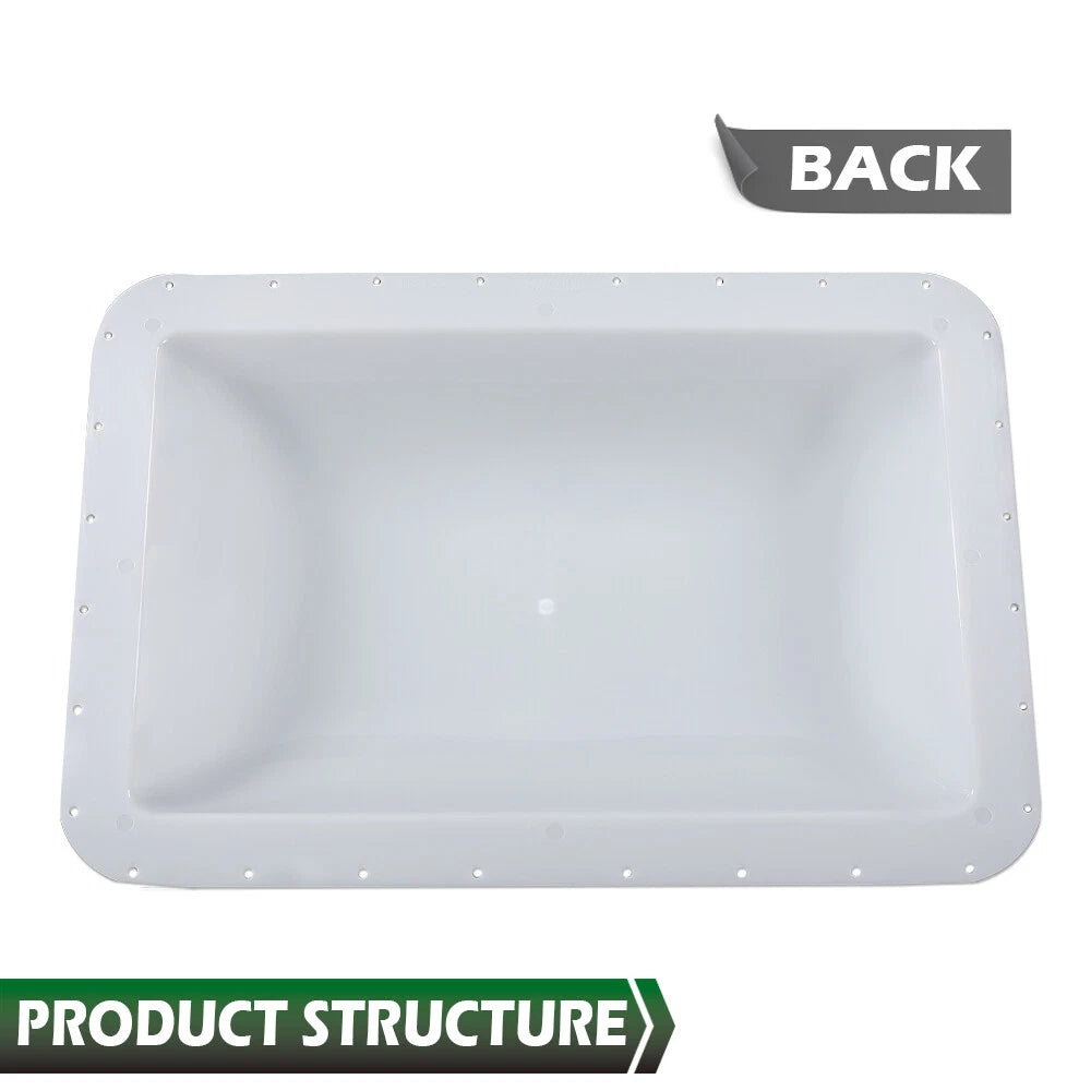 14" x 22" White Skylight Cover for RV Camper Trailer
