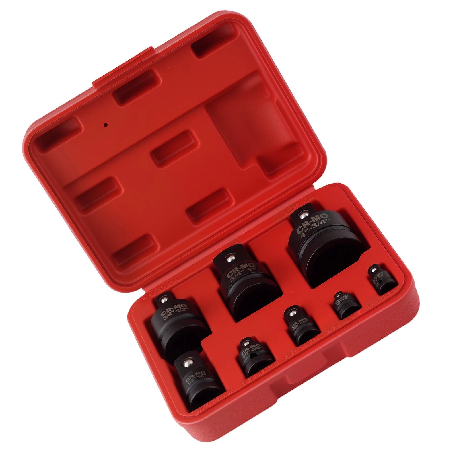 8-Piece Impact Drive Adapter Socket Reducer Set CR-MO Steel