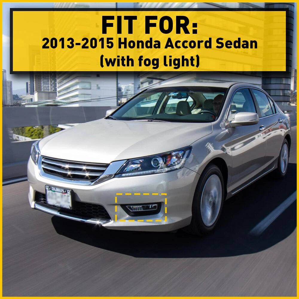 Fog Light Cover Trim Bezel Pair for Honda Accord (2013-2015)