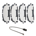 Hella Front Low-Met Disc Brake Pad Set w/Sensor for Audi A6 Allroad Q7 Q8 S4 RS5 (2005–2023)