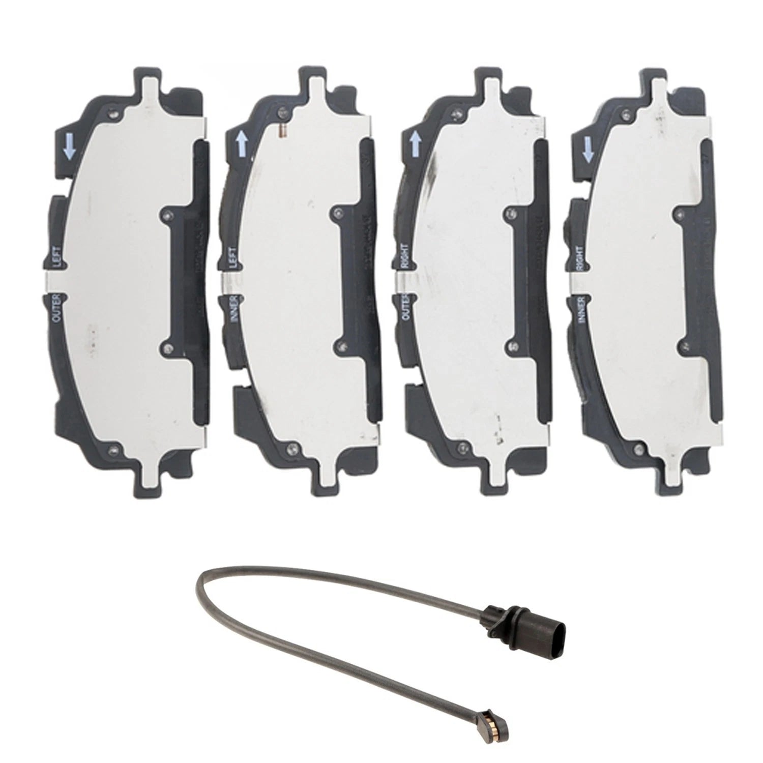Hella Front Low-Met Disc Brake Pad Set w/Sensor for Audi A6 Allroad Q7 Q8 S4 RS5 (2005–2023)