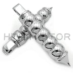 Chrome Billet Calabash Footpegs for Victory Hammer (2005–2017)