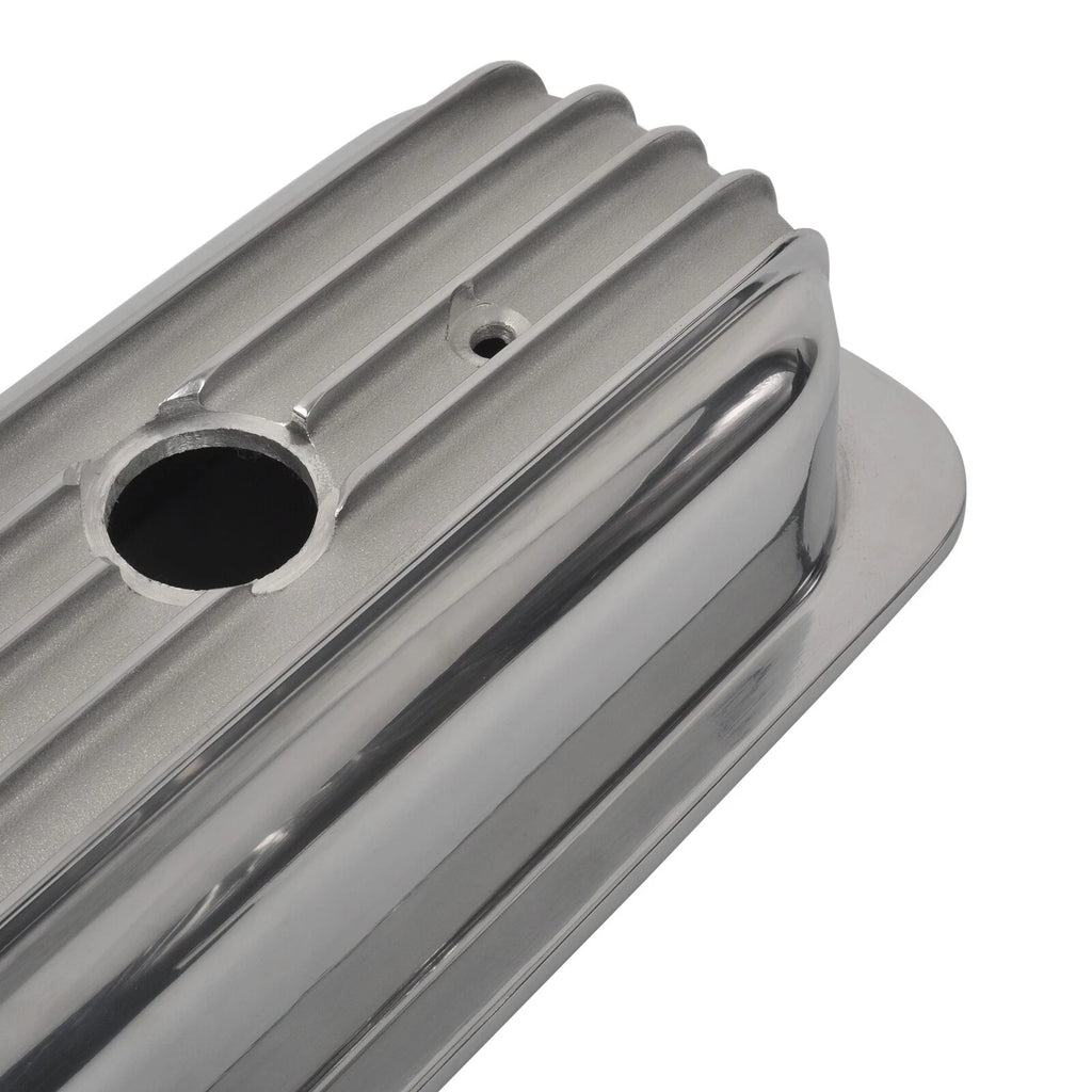 Polished Short Valve Covers for Chevy 350 5.0L 5.7L (1987–1997)