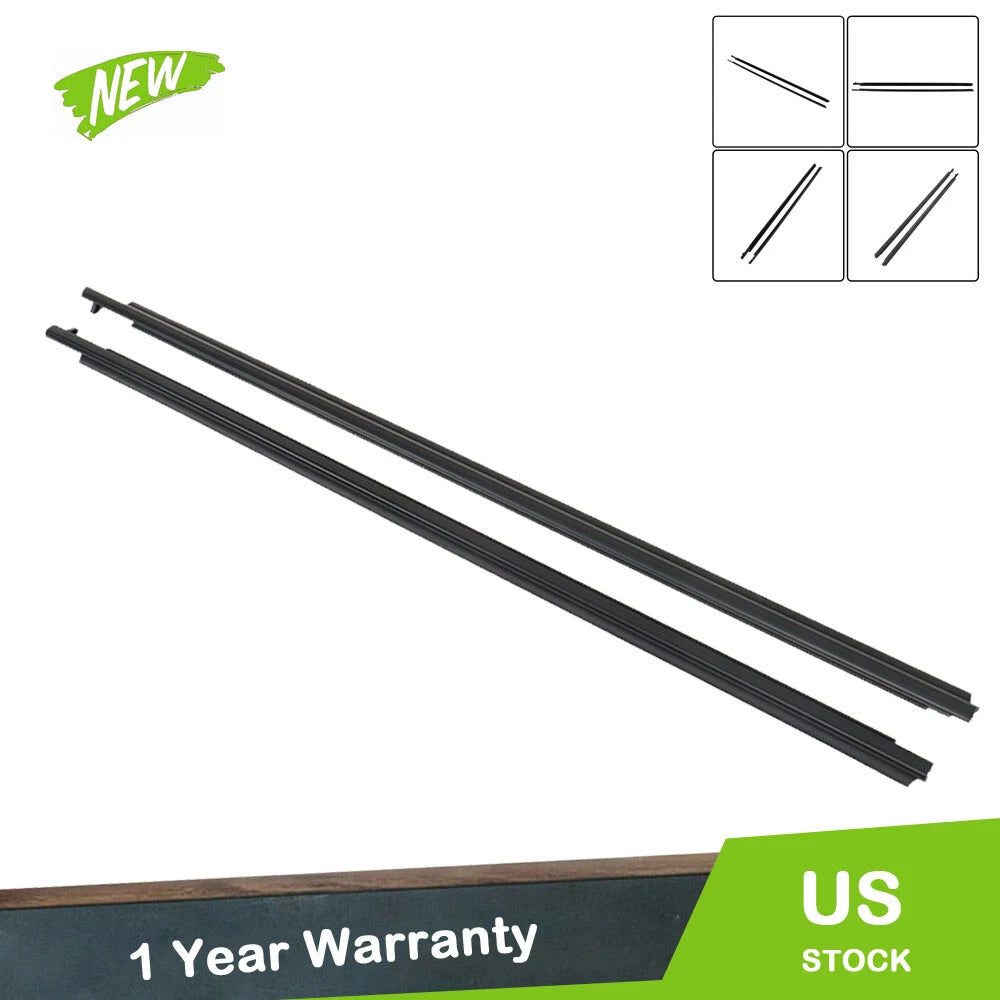 Set of 2 Door Glass Window Weatherstrip Seals for Scion TC (2005–2010)