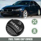 Diesel Fuel Tank Cap Cover for BMW 1 2 3 4 5 7 Series (F10 F15 F16 F25) Black