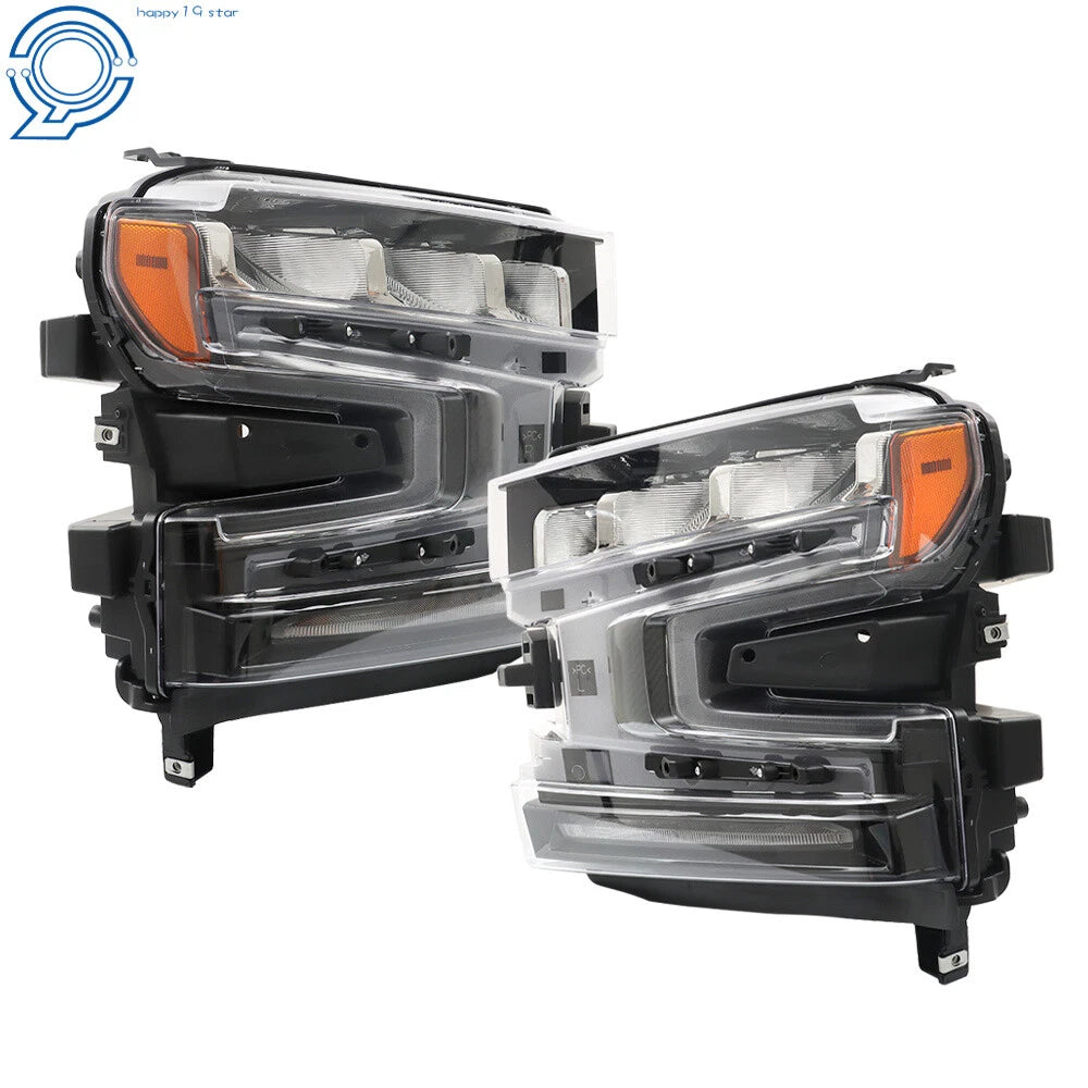 LED Headlights for Chevy Silverado 1500 (2019-2021) Chrome