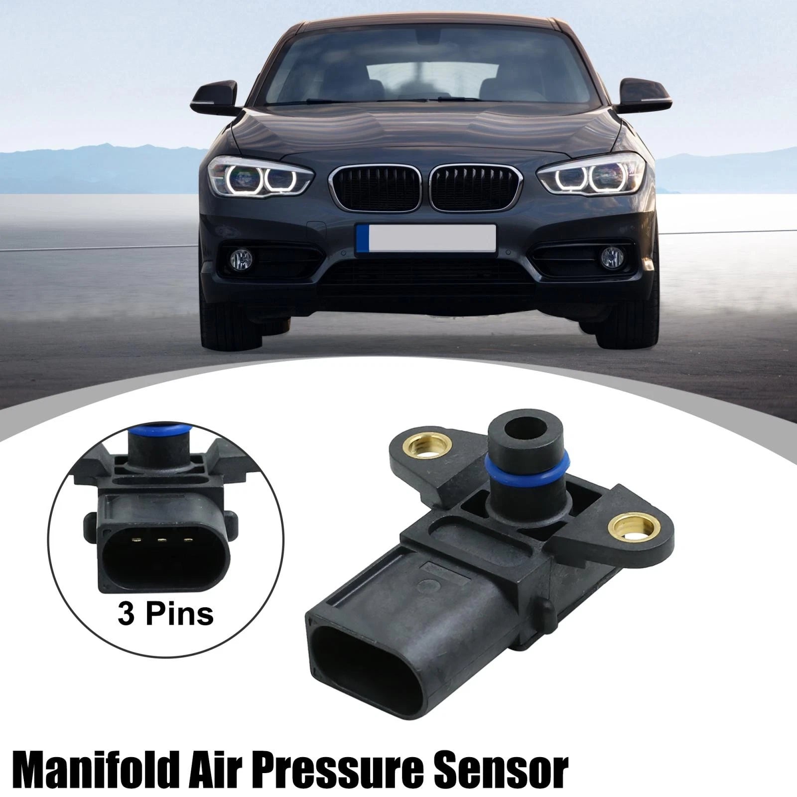MAP Manifold Air Pressure Sensor 13628617097 for BMW 128i 325i 328i M5 M6 X3 X4 (2007–2013)