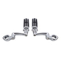 1 1/4" Highway Bar Footpegs for Harley Touring Street Road Glide