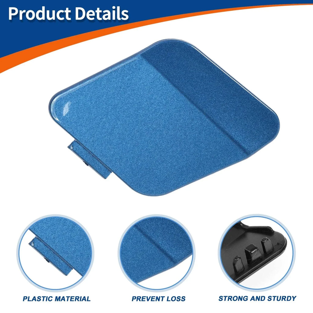 Tow Hook Cover Front Bumper for BMW Estoril Blue Metallic