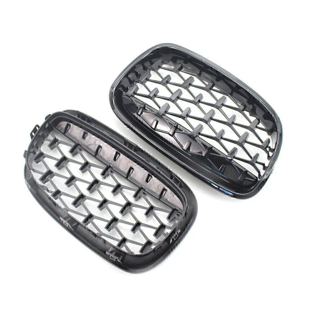 Gloss Black Front Kidney Grille for BMW 1 Series (2011-2014)