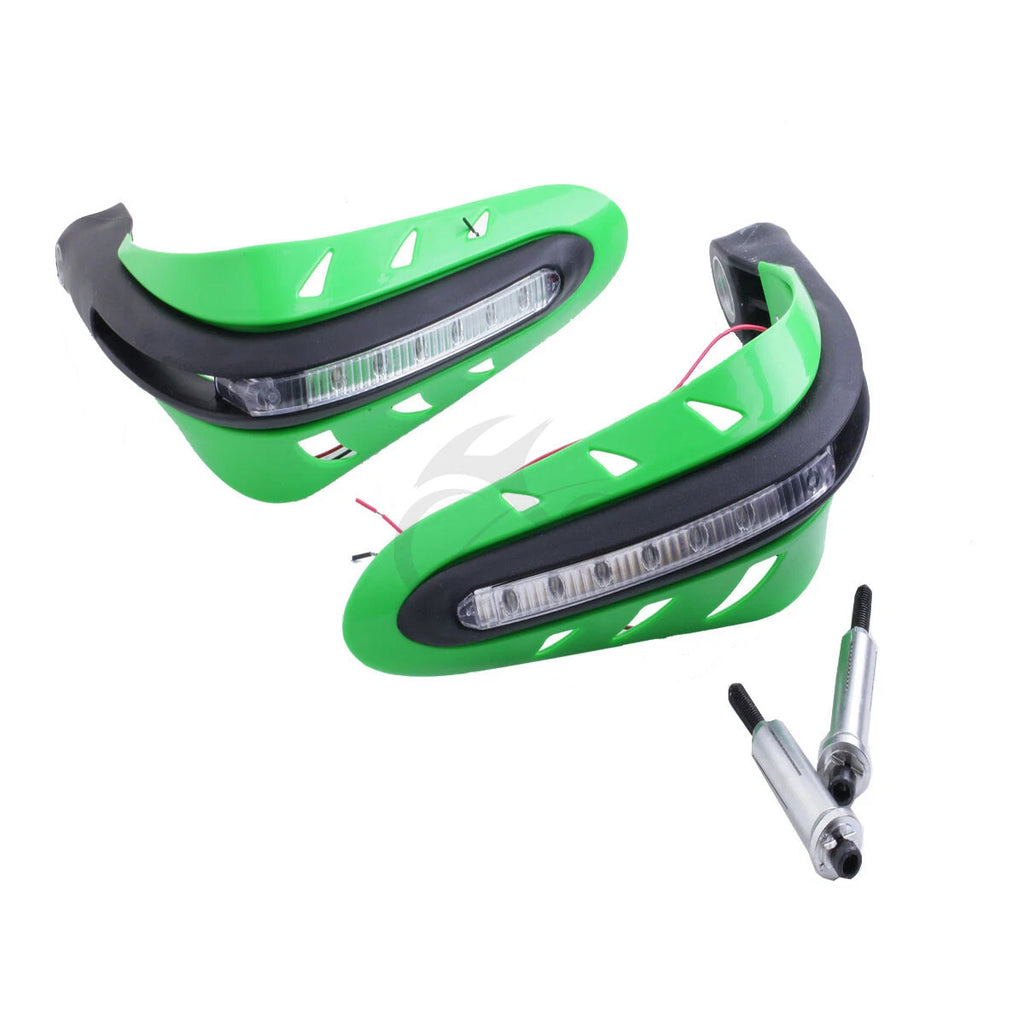 7/8" Green Brush Hand Guards for Yamaha WR125R Xserow250 (1986–2010)
