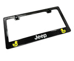 ABS Real Carbon Fiber License Plate Frame for Jeep Ducks (2007–2025)