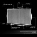 Full Aluminum Replacement Radiator for Hyundai Accent (1995–1999) DPI 1816