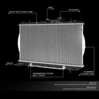 Full Aluminum Replacement Radiator for Hyundai Accent (1995–1999) DPI 1816