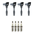 Set of 4 Ignition Coils & NGK Platinum Spark Plugs for Impala Malibu (2014–2020)