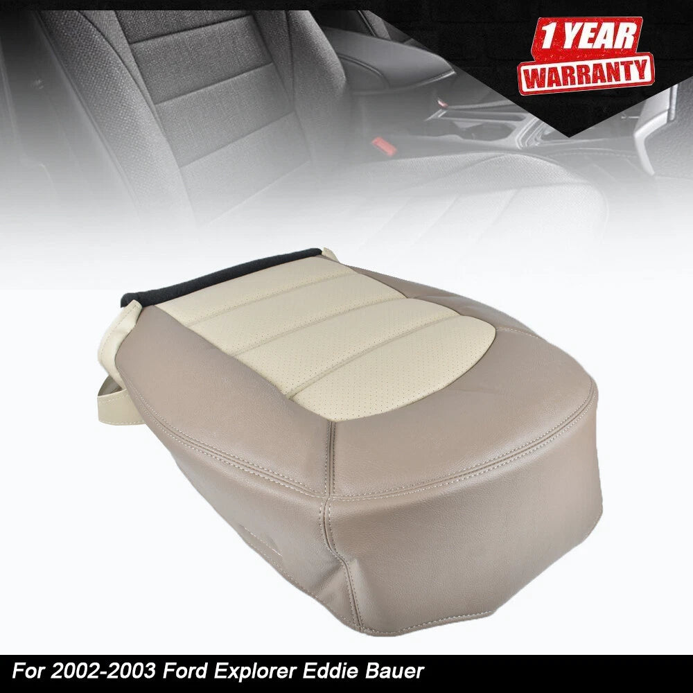 Driver Bottom Seat Cover for Ford Explorer Eddie Bauer (2002–2003) Tan