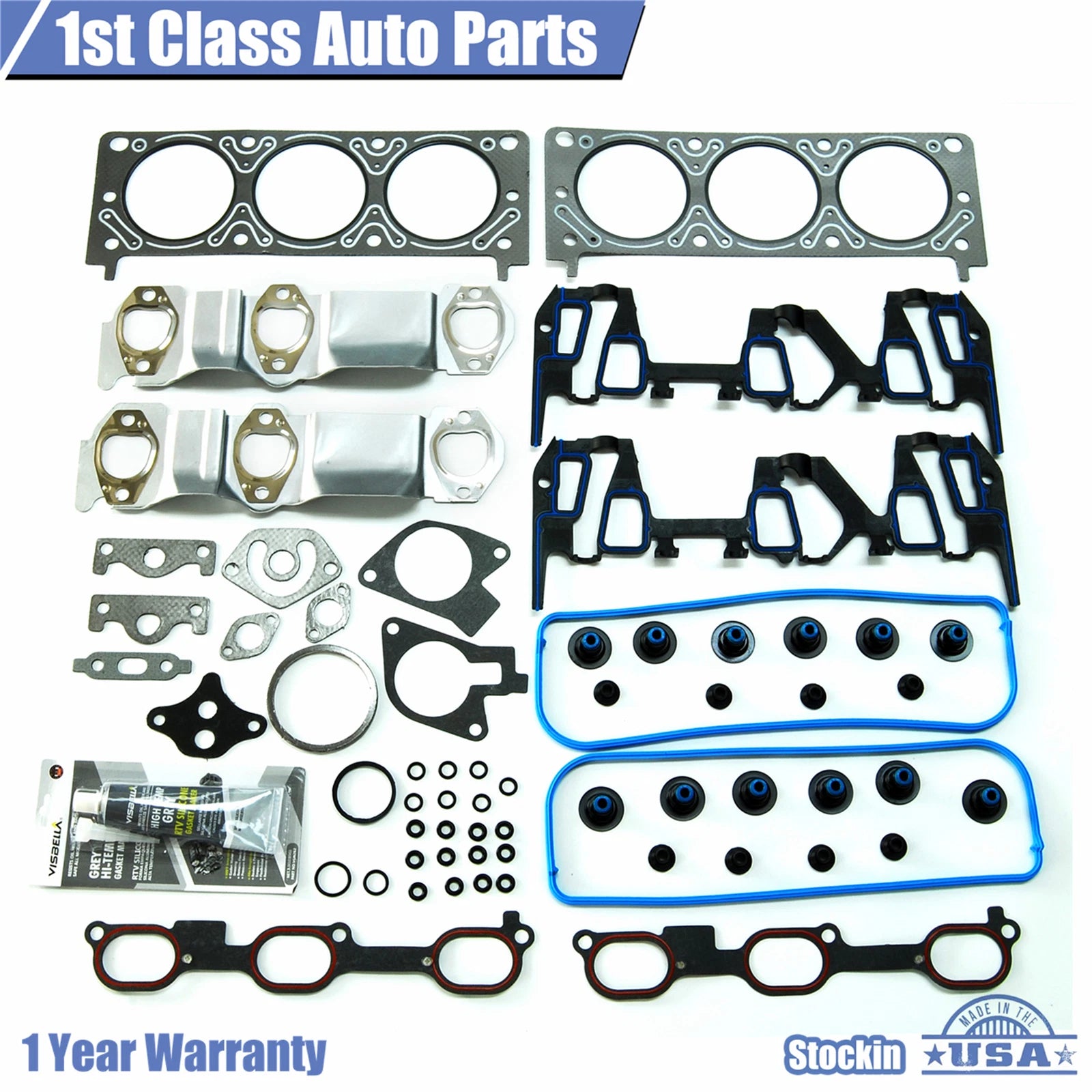 Engine Cylinder Head Gasket Set for Buick Pontiac Aztek Chevy Impala (2001–2005)