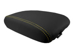 Leather Console Lid Armrest Cover for Toyota Camry (2002–2006) Yellow Stitch