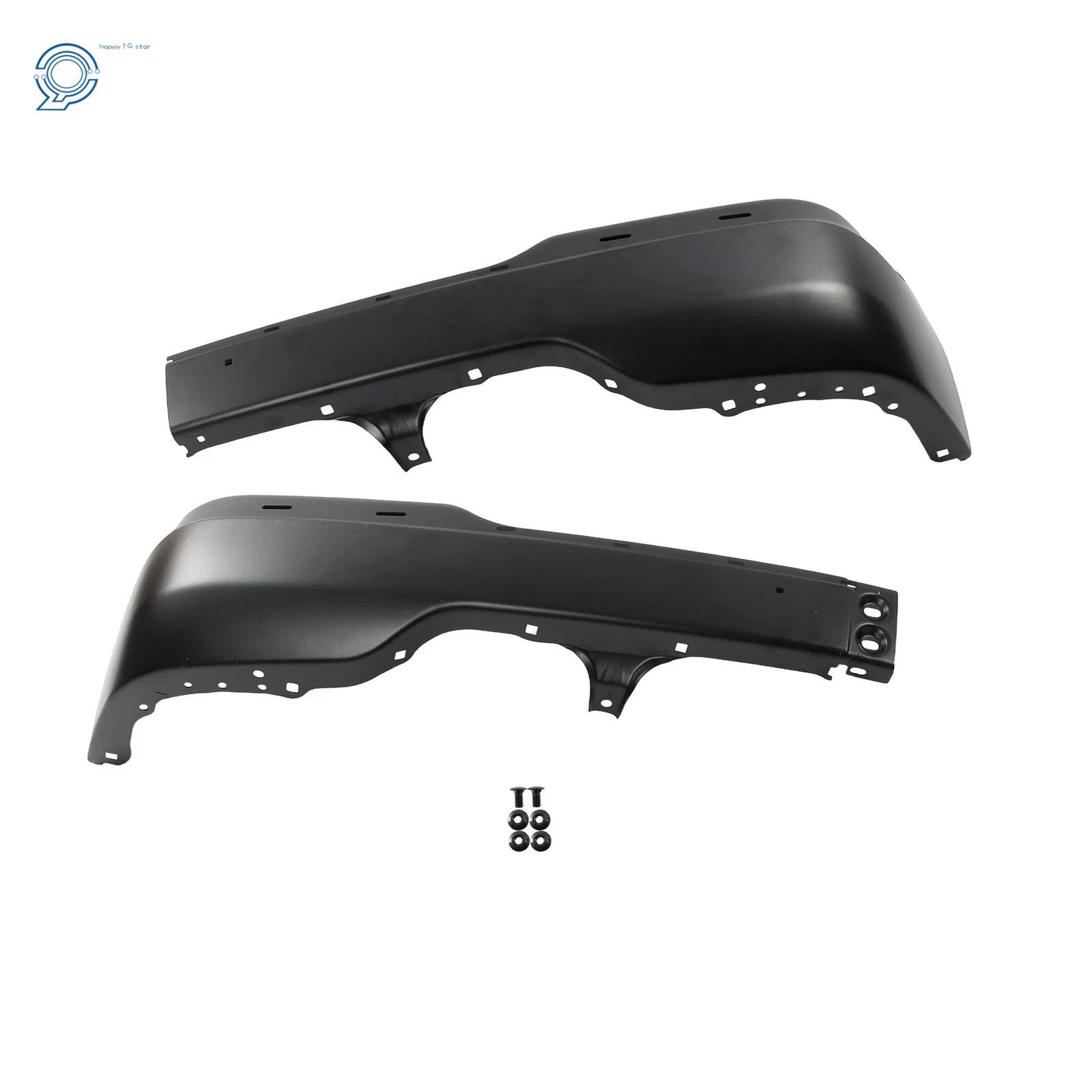Black Split Front Bumper for GMC Sierra 1500/2500/3500 (1999–2002) Yukon (2000–2006)