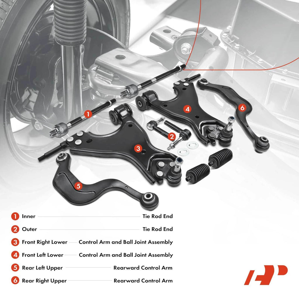 10x Control Arm with Ball Joint Assembly for Chevy Traverse (2009-2023)