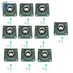 Set of 10 Pillow Block Flange Bearings for UCF208 (1-1/2" Bore)