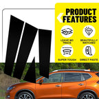 Set of 8 Door Pillar Posts Trim for Nissan Rogue (2014–2020)