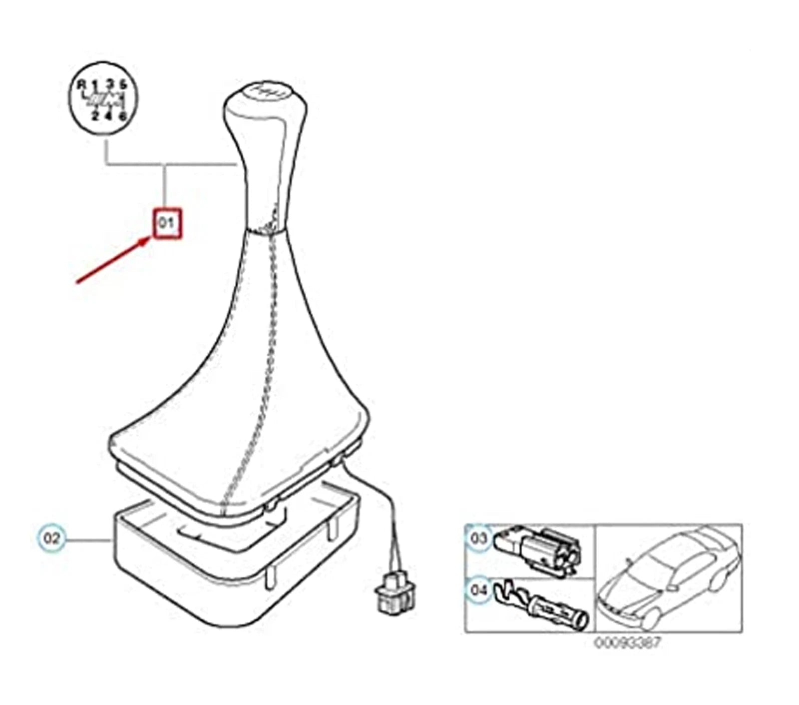 Genuine OEM Manual Transmission Shift Knob for BMW M5 (1999–2003)
