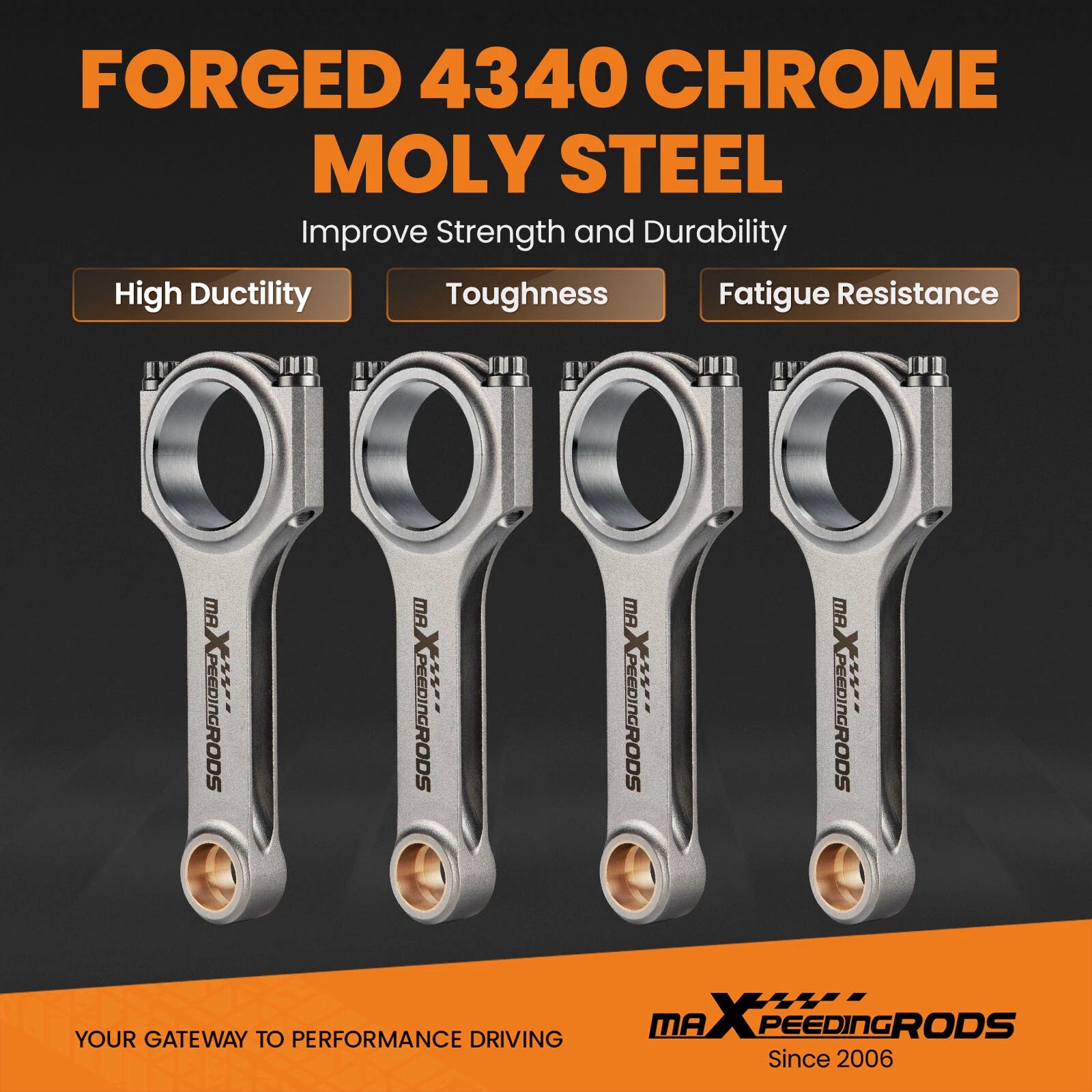 Performance Connecting Rods for Ford Kent Engine (1962–1983)