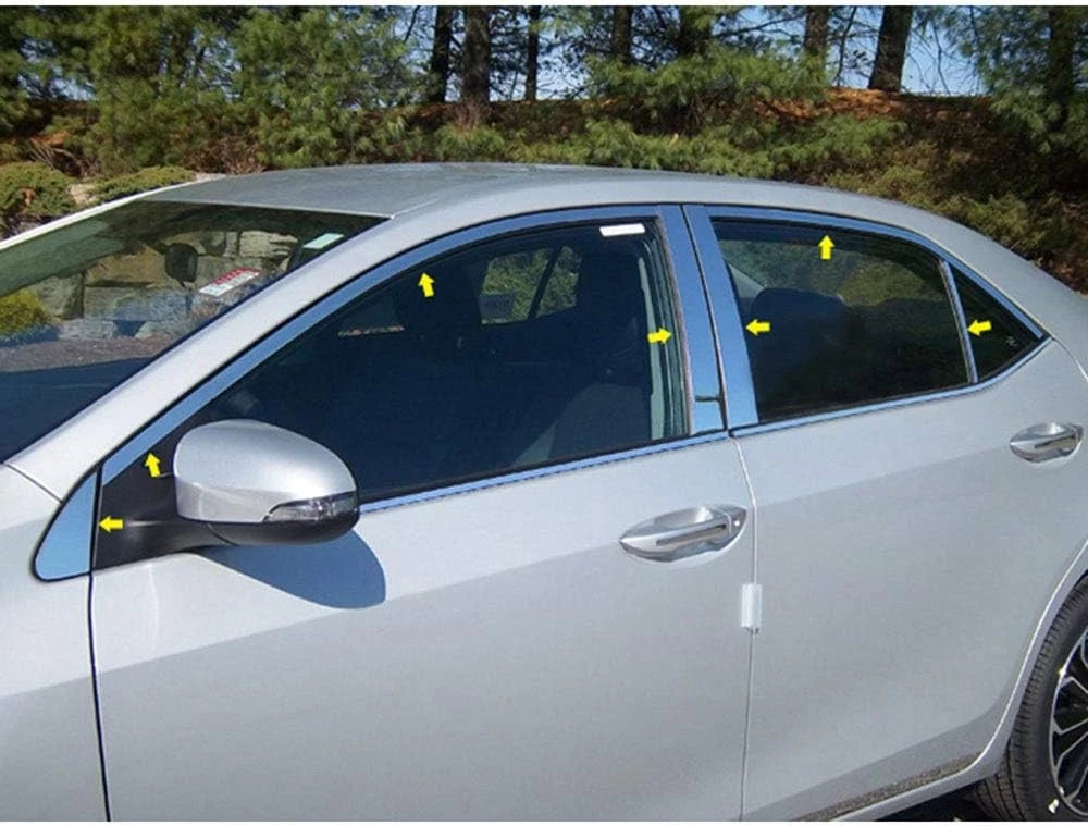 14p Luxury FX Chrome Window Package (w/Posts