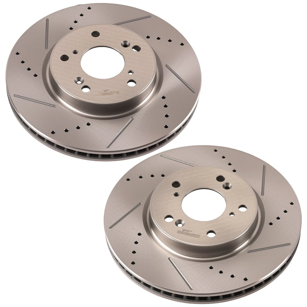 Set of 4 Front Brake Rotors & Ceramic Pads for Honda Accord (2013–2022) S800011 P1654
