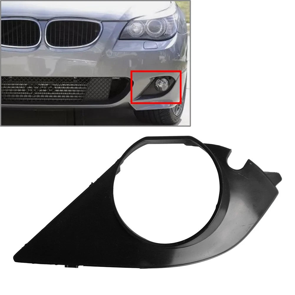 Front Fog Light Lamp Frame Cover for BMW 5 Series E60 E61 M Sport (2003–2010)