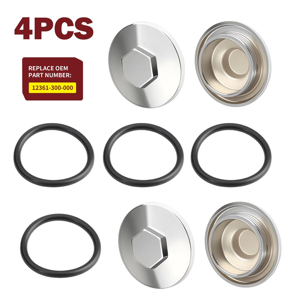 Engine Valve Tappet Adjustment Cover Cap O-Ring for Honda (1990-2000)