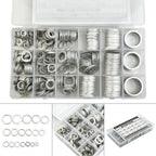 450pcs Oil Washers Flat Gasket Seal for (Metric)
