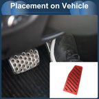 Footrest Pedal Pad Cover for Toyota RAV4 (2019–2023) - Red