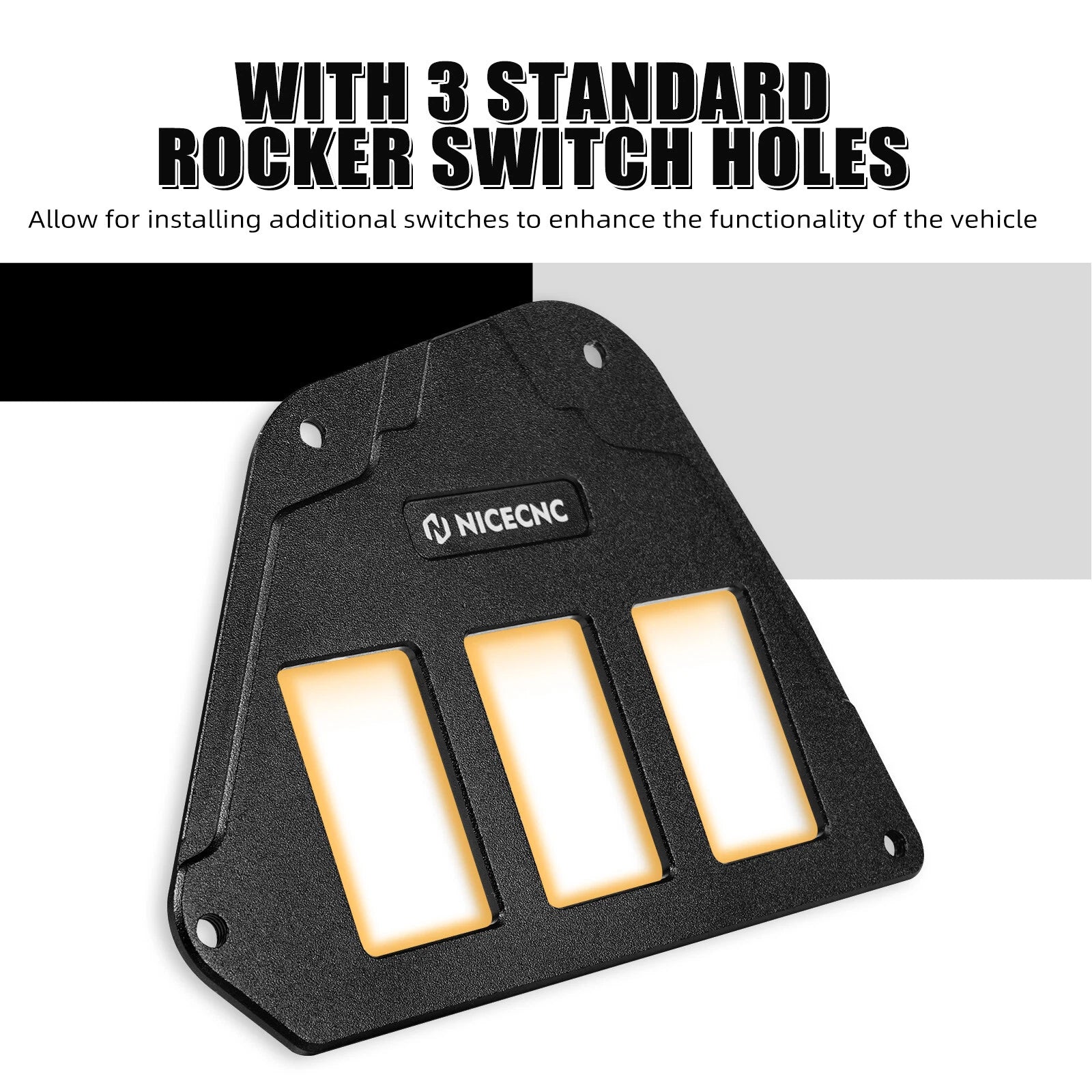 NICECNC Switch Panel Rocker Plate for Honda Talon 1000R 1000X (2019–2024)