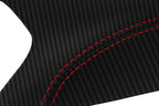 Console Lid Armrest Cover for Dodge Journey (2011–2018) Carbon Fiber Red Stitch
