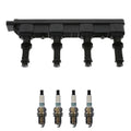 Set of 5 Ignition Coil & Iridium TT Spark Plug Kit for Audi A4 TT (2000–2023)