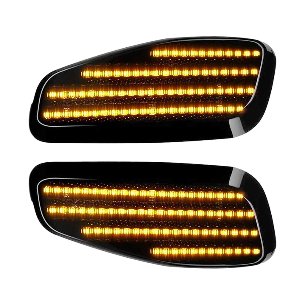 Pair of Smoked Front Side Marker Turn Signal Lights for Jeep Renegade (2015–2022)