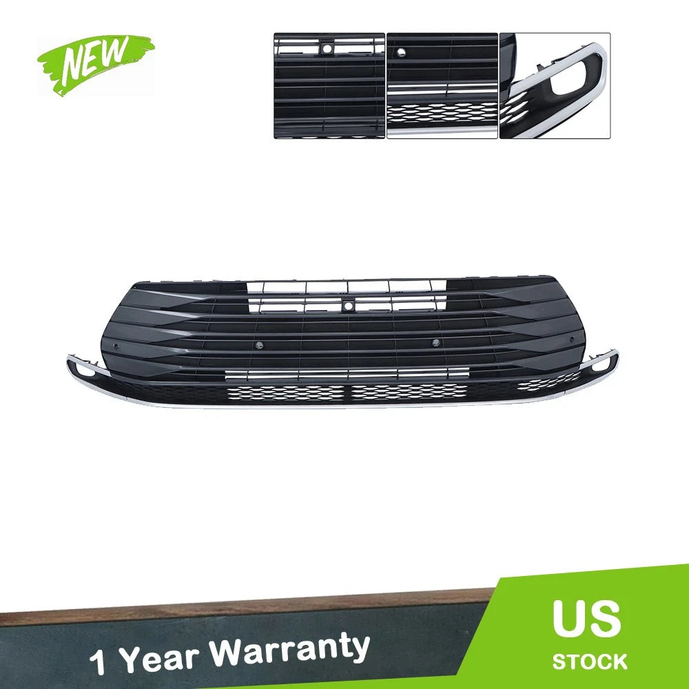 Front Grille for Toyota Sienna (2021–2023) W/ Camera Hole, Sensor Hole, Gloss Black