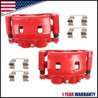 Set of 2 Front Brake Calipers for Chevy Silverado 1500 (2008–2018) GMC Sierra Yukon