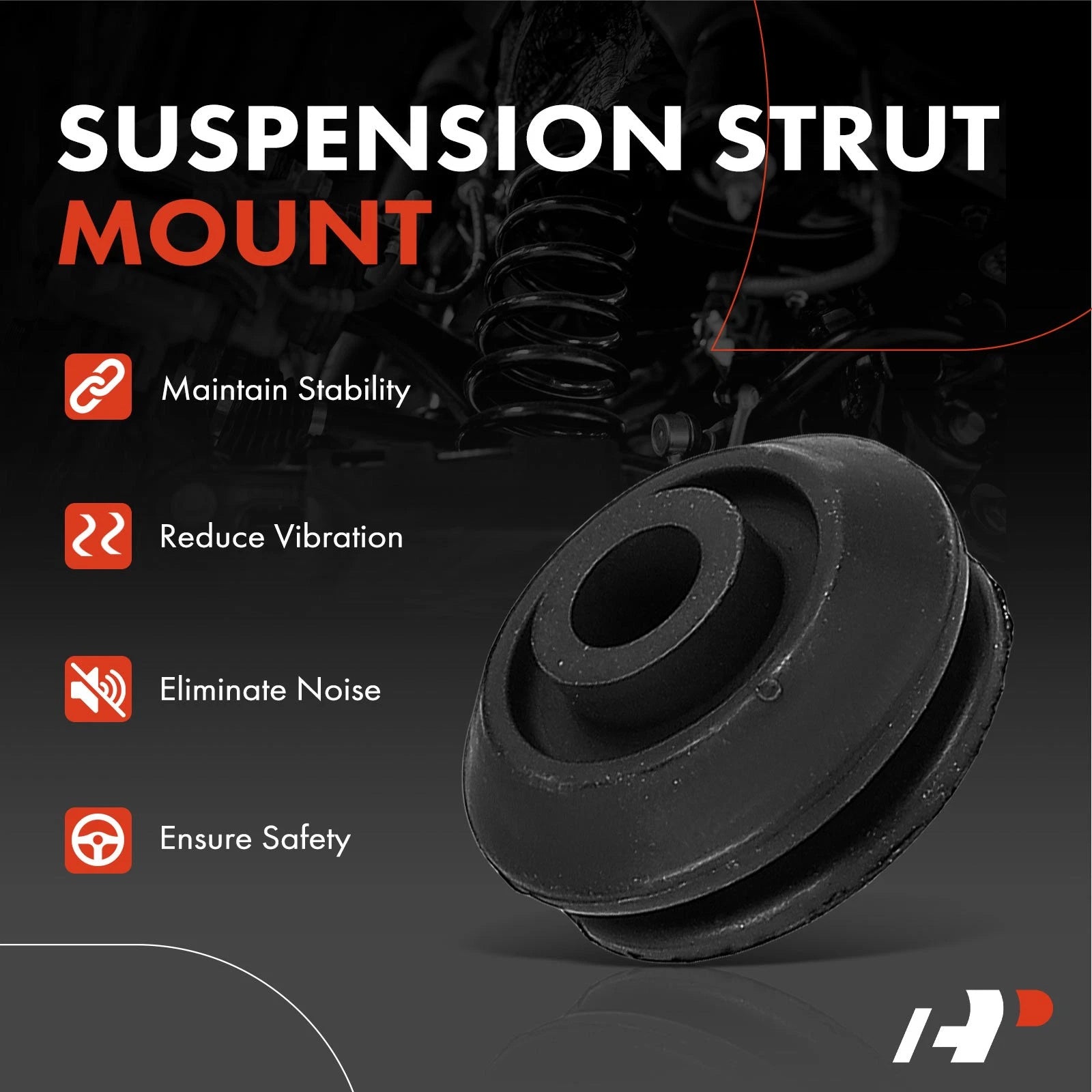 2X Suspension Strut Mount for Hyundai Elantra, Sonata