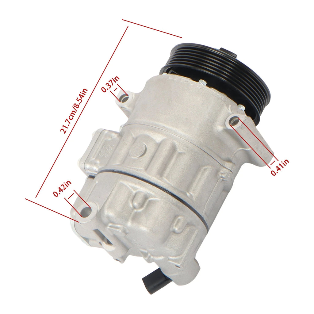A/C Compressor for VW Jetta Passat Golf CC Beetle 1.8/2.0L (2006–2015) Audi A4 (2007)