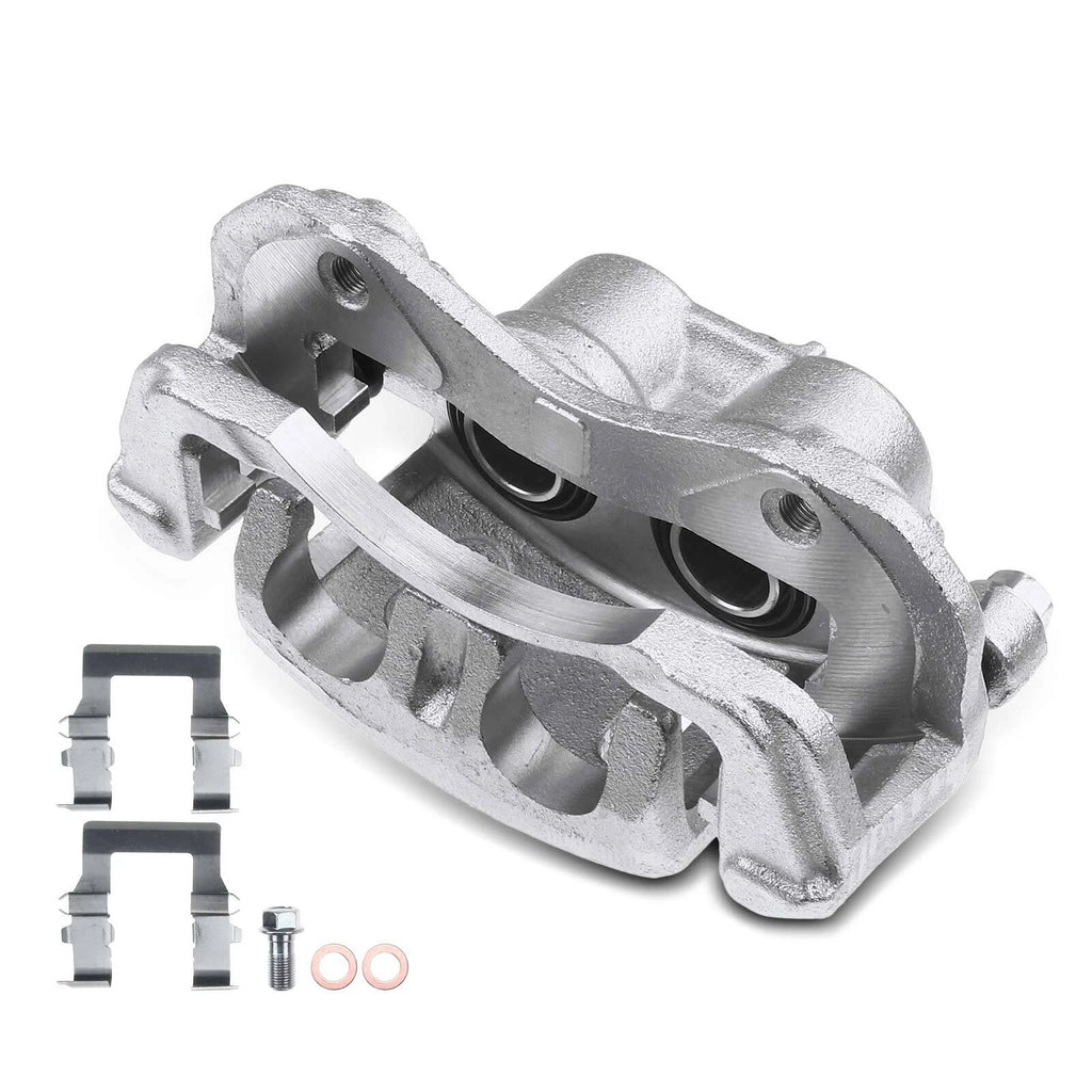 Pair Front Disc Brake Caliper with Bracket for Mitsubishi Eclipse (1995-1999)