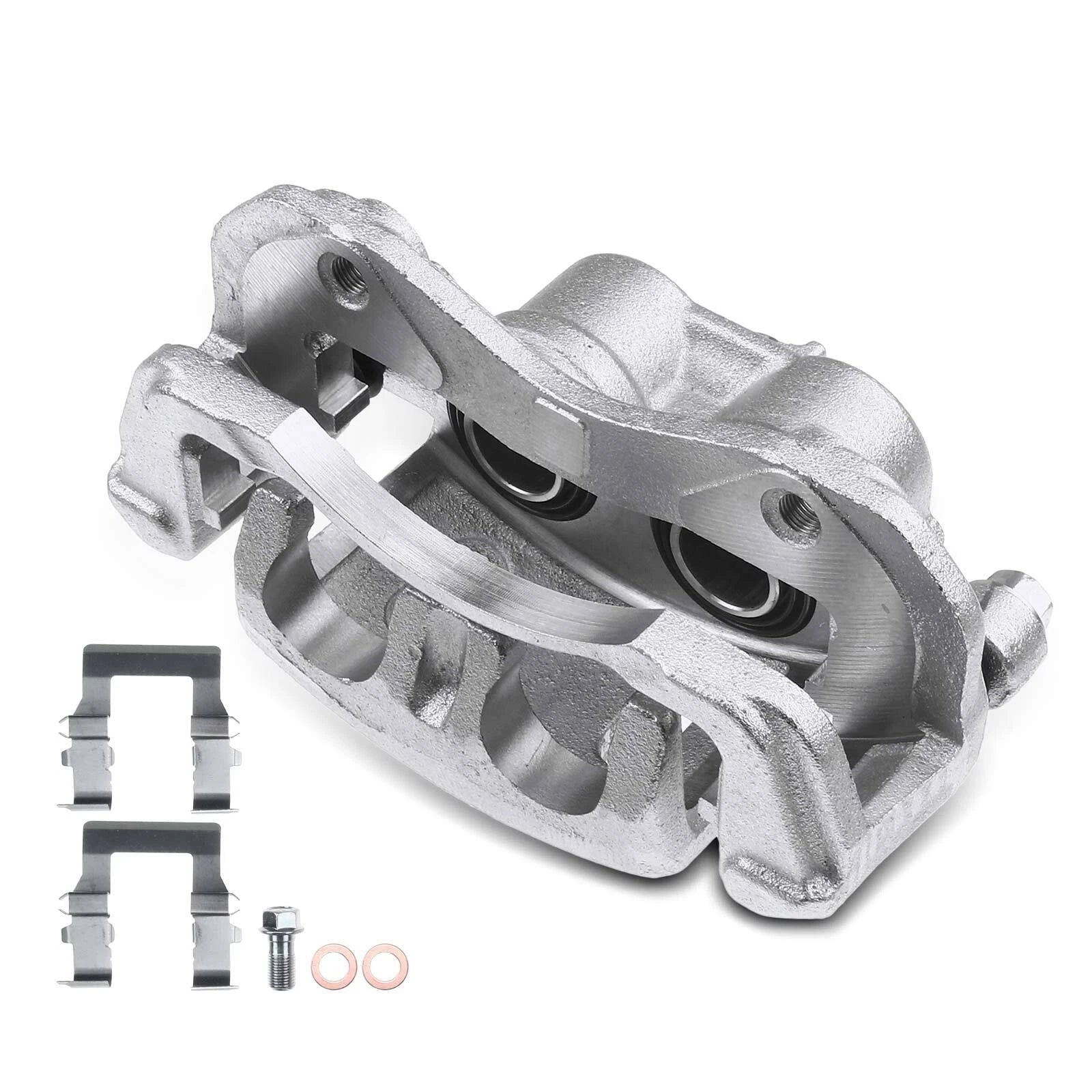 Pair Front Disc Brake Caliper with Bracket for Mitsubishi Eclipse (1995-1999)